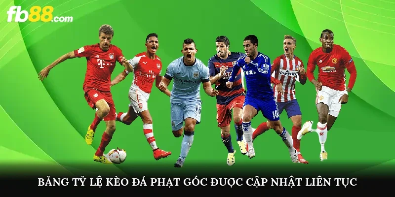 Bảng tỷ lệ kèo đá phạt góc được cập nhật liên tục tại nhà cái